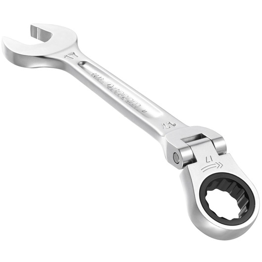 Flex-head ratchet wrench, 11 mm