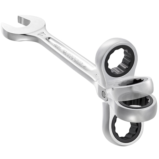Flex-head ratchet wrench, 11 mm