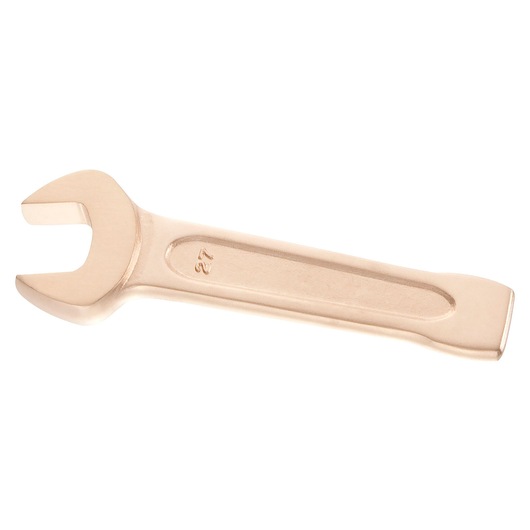 Facom 4927SR open-end wrench with flat handle, bronze finish, product shown on white background, side angle.