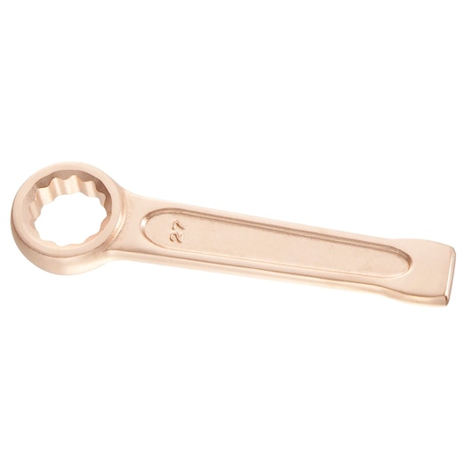 Facom 5019SR bronze box end wrench with flat handle, photographed on white background.