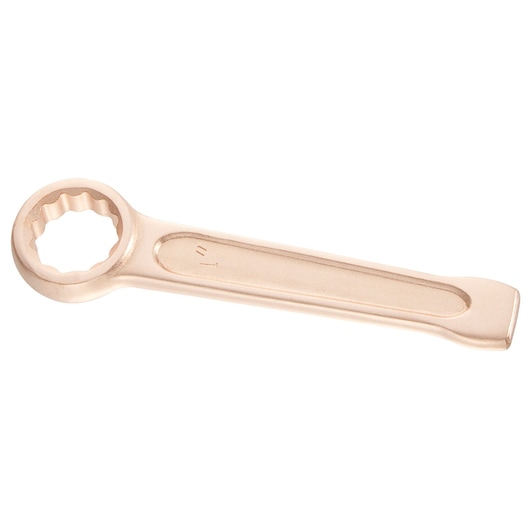 Facom 50_1P13_16SR non-sparking box end wrench, copper color, photographed on white background, angled view.