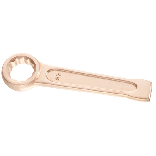 Facom 50_27SR bronze-colored box end wrench with flat handle, angled view on white background.