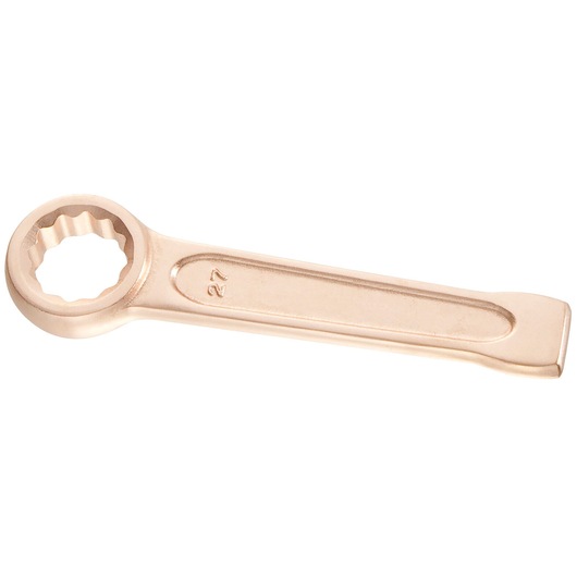 Facom 5036SR box end wrench with bronze finish, 27 mm size, top view on white background.