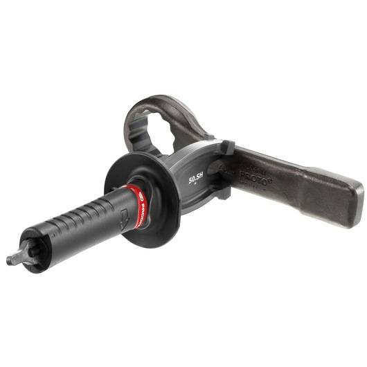 Facom 50_SH pipe wrench with black handle, photographed on white background.