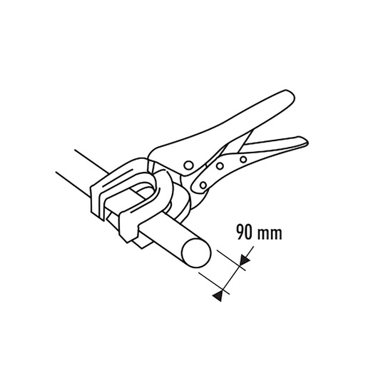 280mm Lock-Grip Pliers for Round Sections