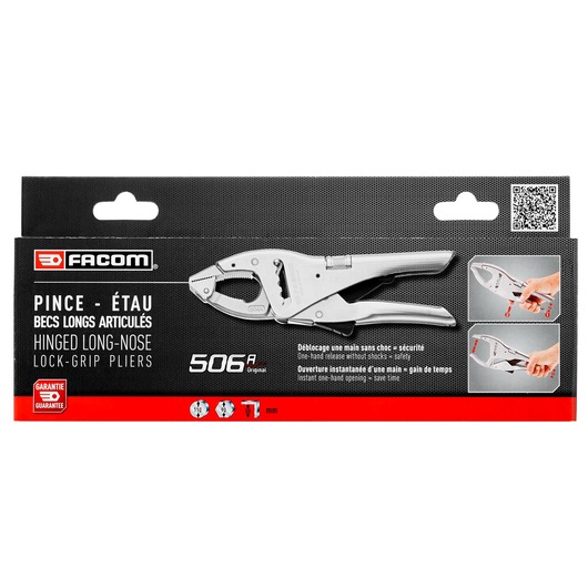 Large-capacity lock-grip pliers, 270 mm