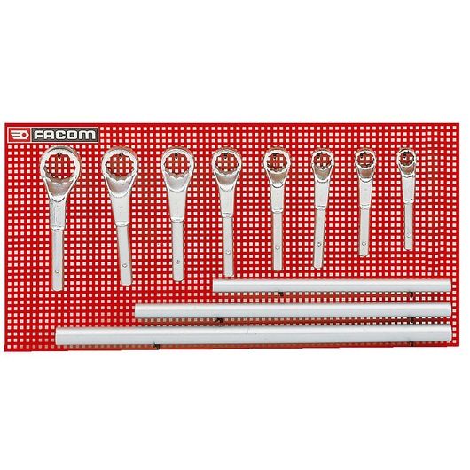24 - 55mm Heavy Duty Offset-Ring Wrench Set 8 Panel PK.1 (8 pc)