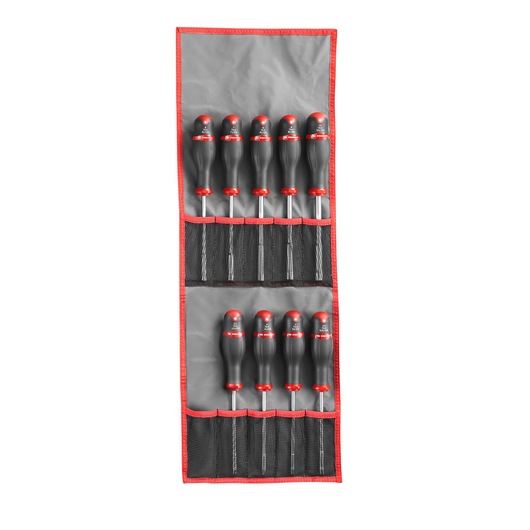 Forged Socket Wrench Set With Metric Screwdriver Handle (14 pc)