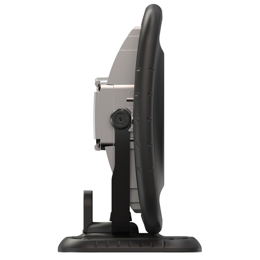 Facom photography of work light 777_SPOTBT, side angle, showing sturdy black and silver frame.