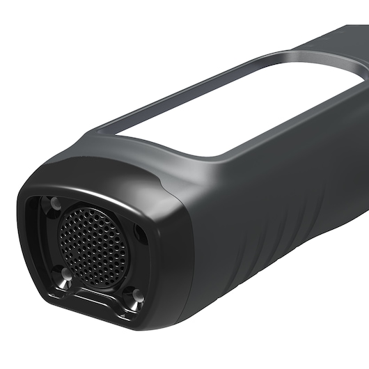 Facom 779.CL5PB black handheld inspection camera, close-up view showing lens and grip, product on white background.