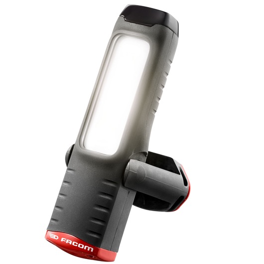 Facom 779.CLSPPB work light, black and red, angled front view on white background.
