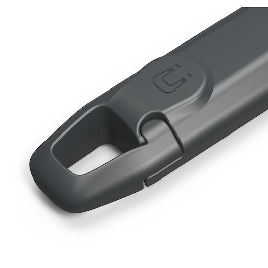 Facom 779.SILR2PB dark gray magnetic tool holder close-up on white background.
