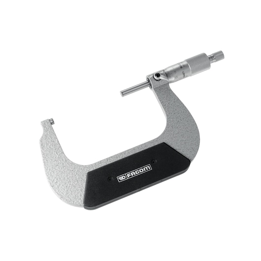 Facom 806C_100 micrometer photography, grey and black, side angle on white background