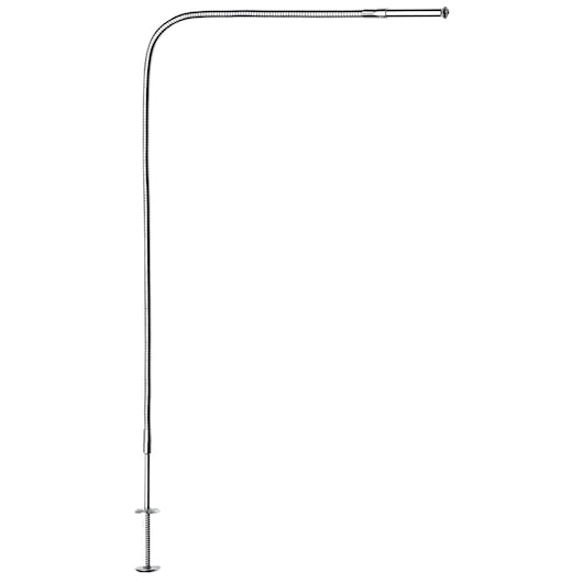 Facom 826_2 flexible pickup tool, long metal shaft with claw tip, shown on white background, side angle.