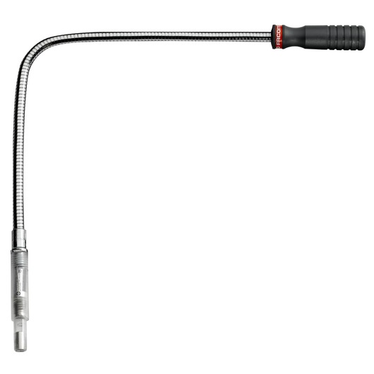 Facom flexible magnetic pickup tool with black handle, SKU 828, side view on white background.