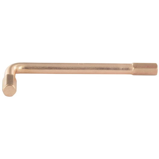 Facom L-shaped metal hex key on white background, SKU 82H_9SR, side angle view.