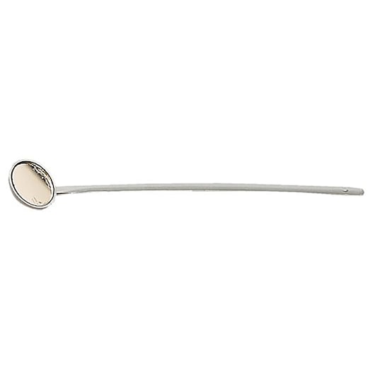 Facom 834 inspection mirror with round mirror and long curved metal handle, side view on white background.