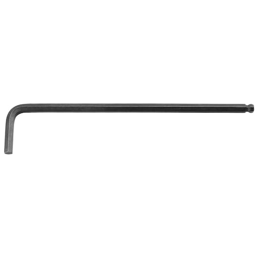 Facom 83S_4L long ball end hex key, L-shaped, black finish, side angle on white background.