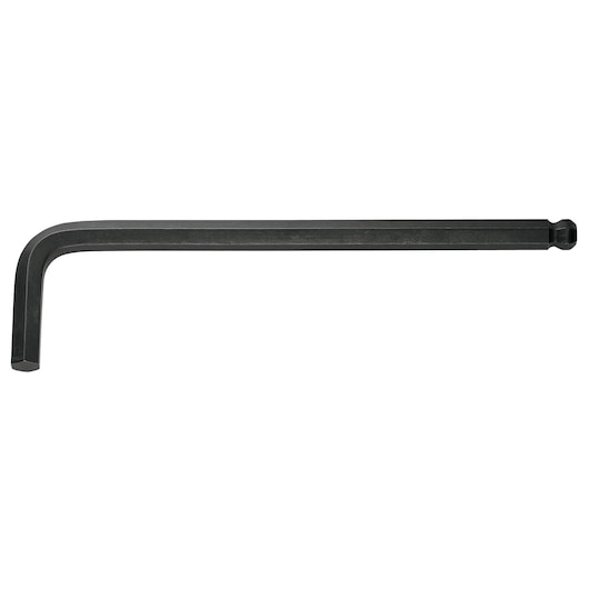 Photo of Facom 83SH_3 long black hex key with ball end, angled view on white background.