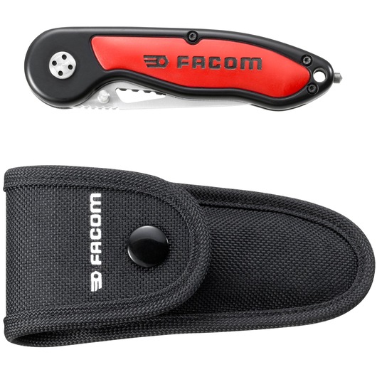 Lock-Back Knife With Bi-Material Handle