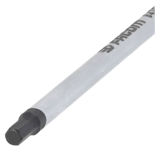 Facom 84TC_5 hex key, silver shaft with black hex end, angled view, hand tool.