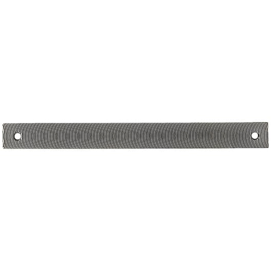 Facom metal file blade with fine grooves, rectangular with holes at each end, SKU 850S350, front angle.
