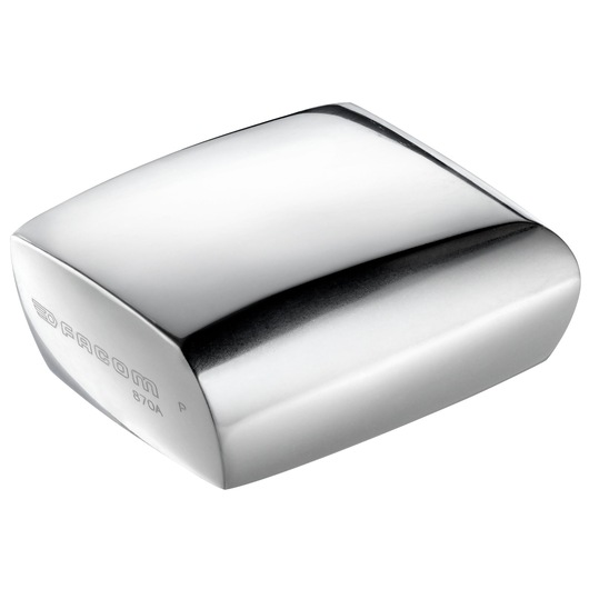Facom 870A photography of chrome-finished rectangular metal block, angled on white background.