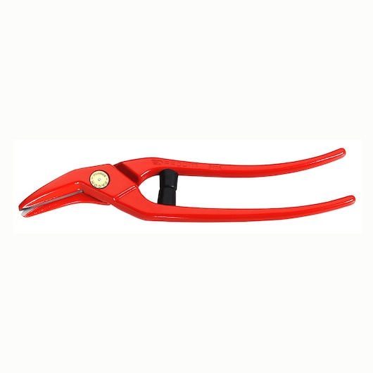 Photo of Facom red pinched-jaw automotive pliers, SKU 883_32, side view on white background.