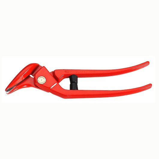 Facom 884_30 red end cutting pliers, photography, side view on white background.