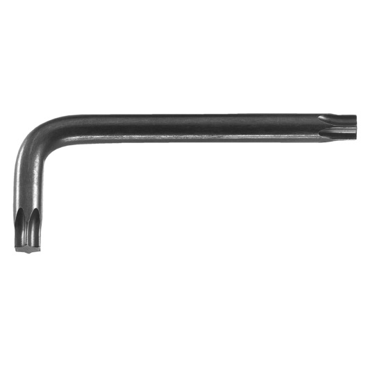 Facom Torx L-shaped key, black metal finish, photography side view, 89_50.