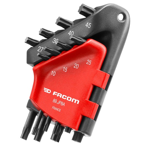 TORX® keys set in wallet, 8 pieces