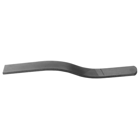 Facom 891A_PL flat curved file tool with textured surface, left-side angle on white background.