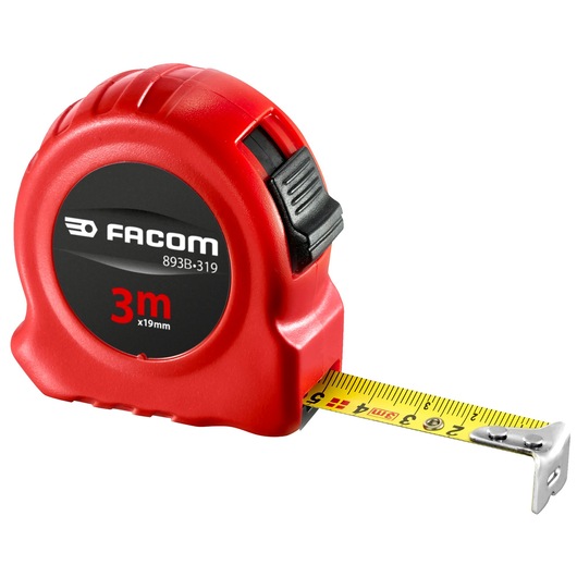 3m x 19mm Metric Short Tape, RED Series
