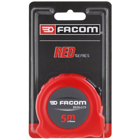 Metric Short Tape 5m x 19mm, RED Series