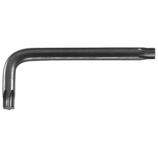 Facom 89R_10 steel Torx L key, side angle, photography on white background.
