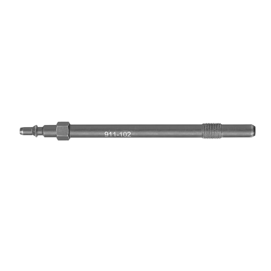 Facom 911-102 hexagonal metal rod with threaded end, straight side view, white background.