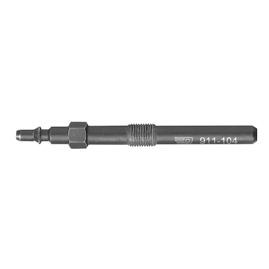 Facom 911-104 steel extractor tool, side angle, threaded shaft and engraved SKU visible.