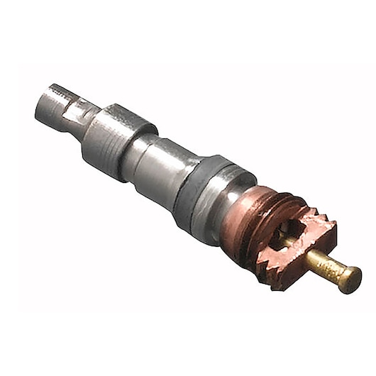 Facom 911-VA valve core tool, metal and copper finish, side angle on white background.