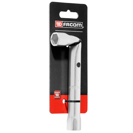 Facom 13MM angled box wrench 92A_13PB_P2 on retail card, silver finish, photographed from front on white background.