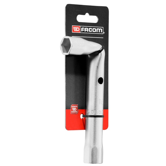 Photo of Facom 16MM angled box wrench 92A_16PB_P2 front view on retail packaging.