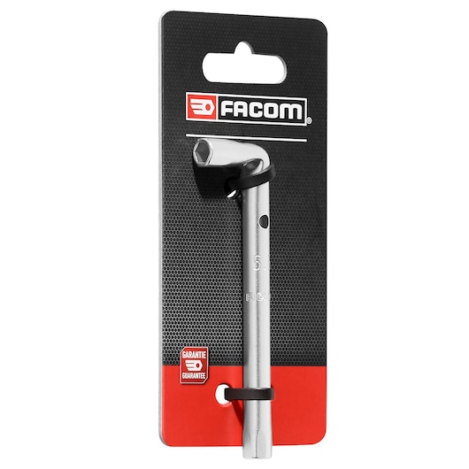 Facom 5.5mm angled box wrench SKU 5.5MM_ANGLED_BOX_WRENCH in retail packaging, front angle photo.