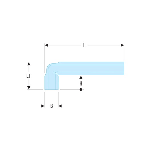 Angled-box wrench, 11 mm