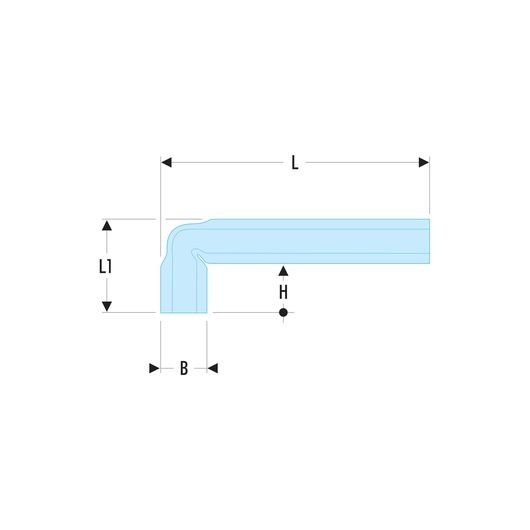 Angled-box wrench, 16 mm