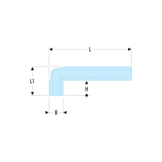 Angled-box wrench, 21 mm