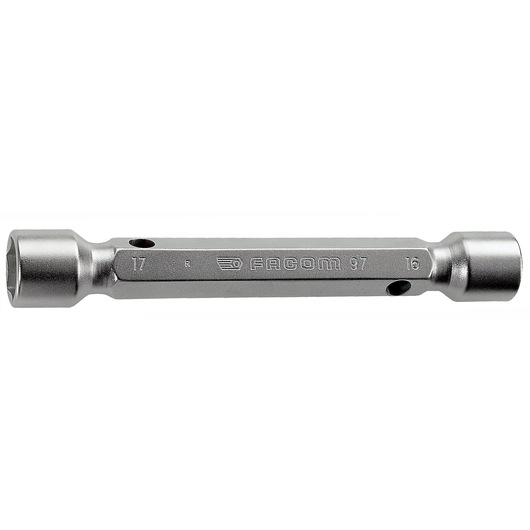 Double-socket wrench, 10 x 11 mm