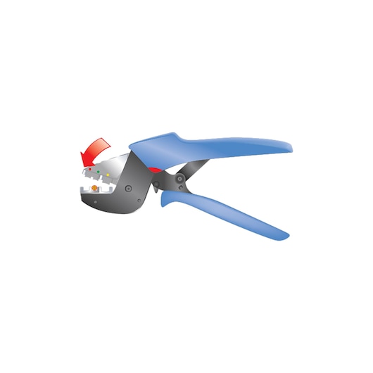 Crimping pliers for pre-insulated terminals