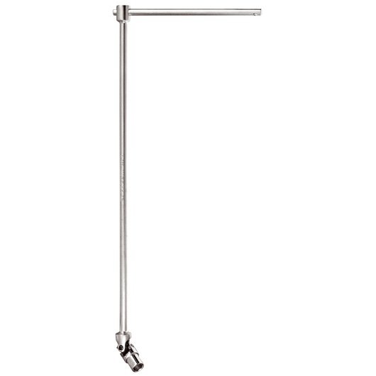 Facom 99C_9 T-handle socket wrench with articulated joint, silver finish, front angle on white background.