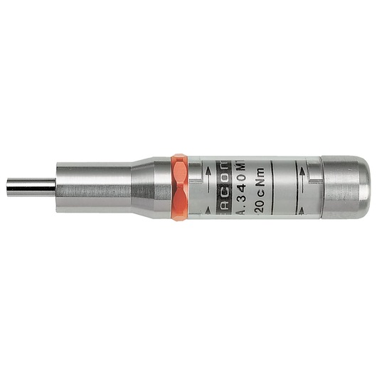 Facom torque screwdriver A_341MT, metal body with orange ring, product side view on white background.
