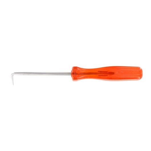 Facom AR_90 pick tool with orange handle, side view, metal shaft and angled tip on white background.
