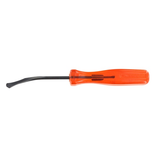 Facom AR_PSPC orange-handled pry bar with angled black tip, side view on white background.